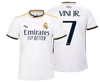 Real Madrid 23-24 prémium hazai szurkolói mez, replika - Vini Jr. 7 - 2XL
