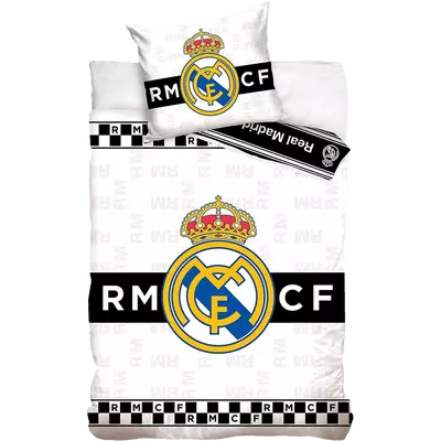 A Real Madrid fekete-fehér ágynemű szettje