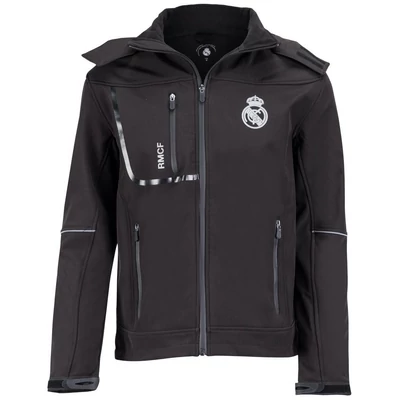 A Real Madrid fekete softshell kabátja - S