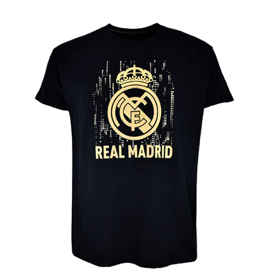 A Real Madrid címeres pólója - fekete-arany