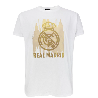 A Real Madrid címeres pólója - fehér-arany