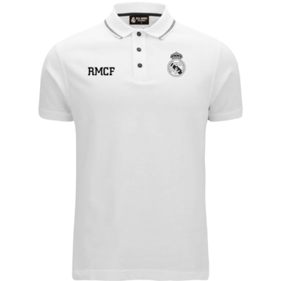 A habfehér Real Madrid galléros pólód