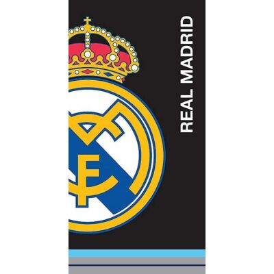 Címeres fekete Real Madrid törölköző