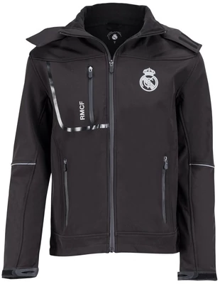 A Real Madrid fekete softshell kabátja - S