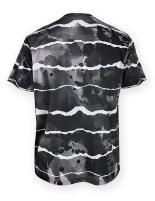 Modern hullámmintás szürke edzőmez