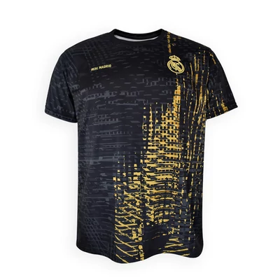 Real Madrid Urban fekete-arany gyerek edzőmez