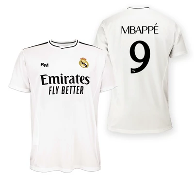 Real Madrid 2024-25 prémium hazai szurkolói mez, replika - Mbappé - 9