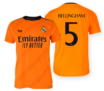 Real Madrid 2024-25 prémium második számú szurkolói mez, replika - Bellingham 5