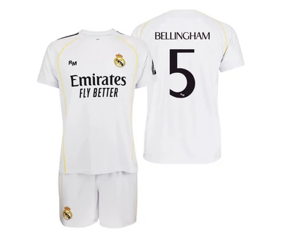 Real Madrid 2025-26 prémium gyerek szurkolói mez szerelés, replika - Bellingham 5