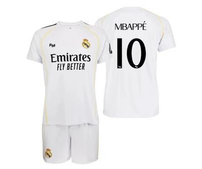 Real Madrid 2025-26 prémium gyerek szurkolói mez szerelés, replika - Mbappé - 10