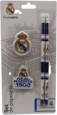 Real Madrid ceruza és radír alap készlet