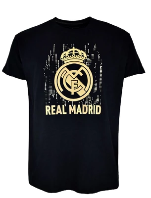 A Real Madrid címeres pólója - fekete-arany