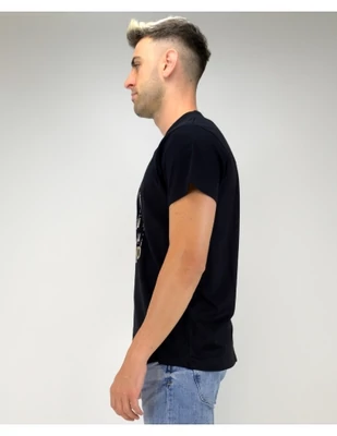 A Real Madrid címeres pólója - fekete-arany