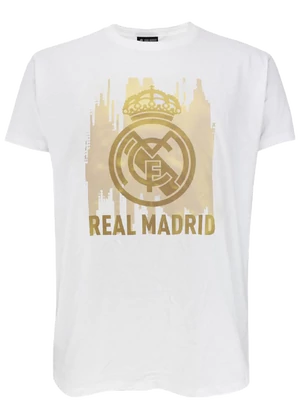 A Real Madrid címeres pólója - fehér-arany