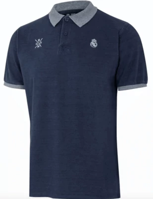 Prémium Real Madrid galléros póló, kék