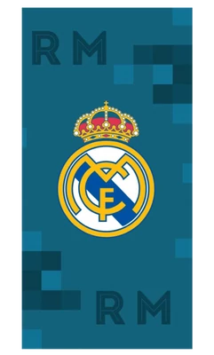 Azúrkék Real Madrid törölköző