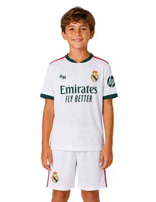 Real Madrid 2026/27-es prémium gyerek mez szerelés, replika