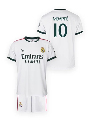 Real Madrid 2026/27-es prémium gyerek mez szerelés, replika - MBAPPÉ 10