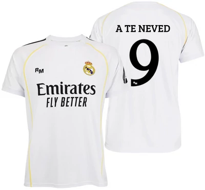 Real Madrid 25-26 prémium FELNŐTT szurkolói mez, replika - Feliratozható