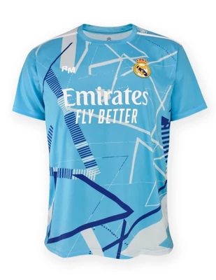 Fergeteges világoskék gyerek Real Madrid kapusmez szett