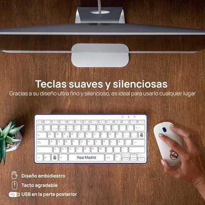 Real Madrid vezeték nélküli billentyűzet és egér