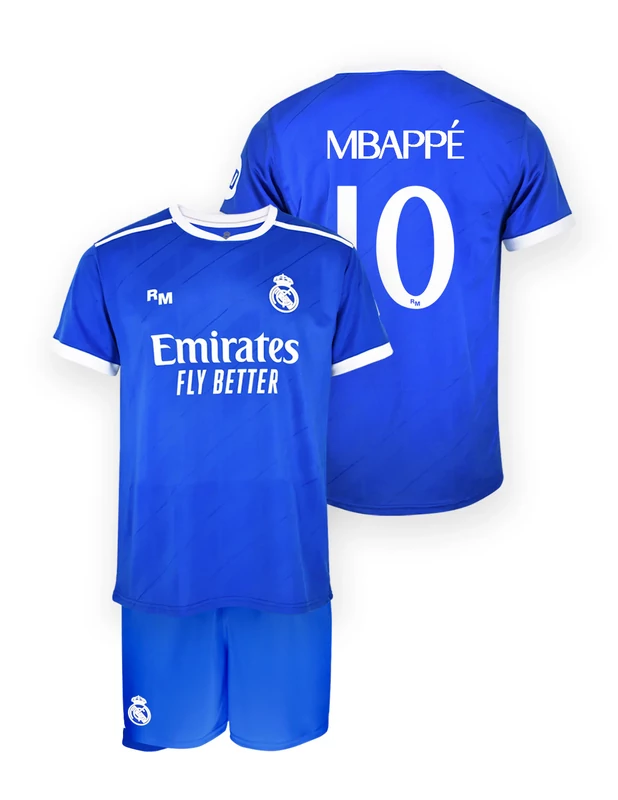 Real Madrid 2025-26 prémium gyerek 3. számú mez szerelés, replika - MBAPPÉ 10