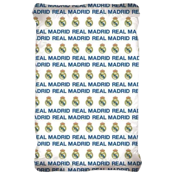 Címeres fehér Real Madrid lepedő
