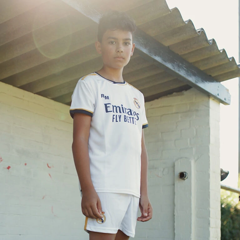 Real Madrid 23-24 prémium gyerek szurkolói mez szerelés, replika - Bellingham - 6 éves