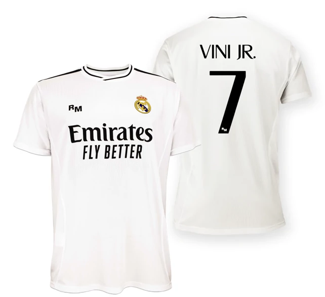 Real Madrid 2024-25 prémium hazai szurkolói mez, replika - Vini Jr. - 7 - 2XL