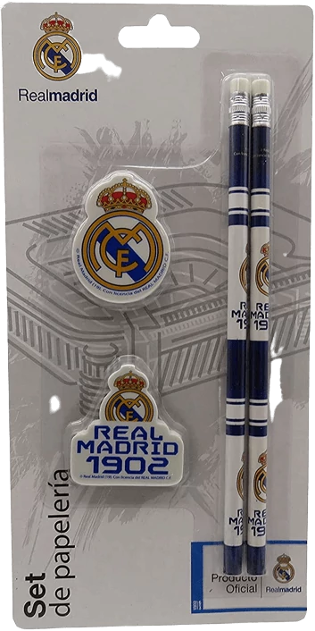 Real Madrid ceruza és radír alap készlet
