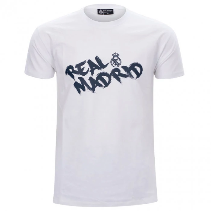 A Real Madrid minimalista pólója - fehér - XL