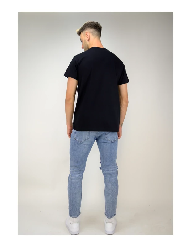 A Real Madrid címeres pólója - fekete-arany - XL