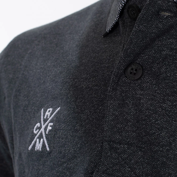 Prémium Real Madrid galléros póló, szürke - S