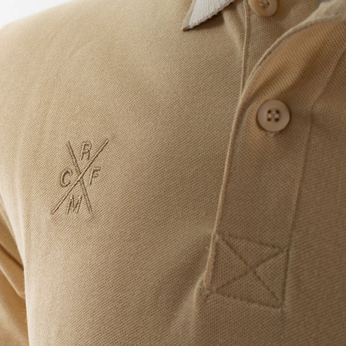 Prémium Real Madrid galléros póló, bézs - 2XL