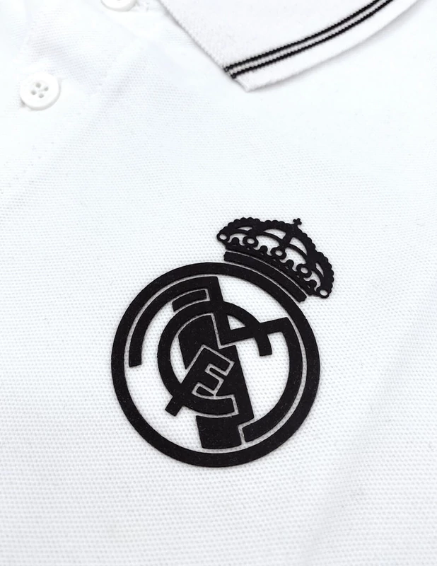 A habfehér Real Madrid galléros pólód - 2XL