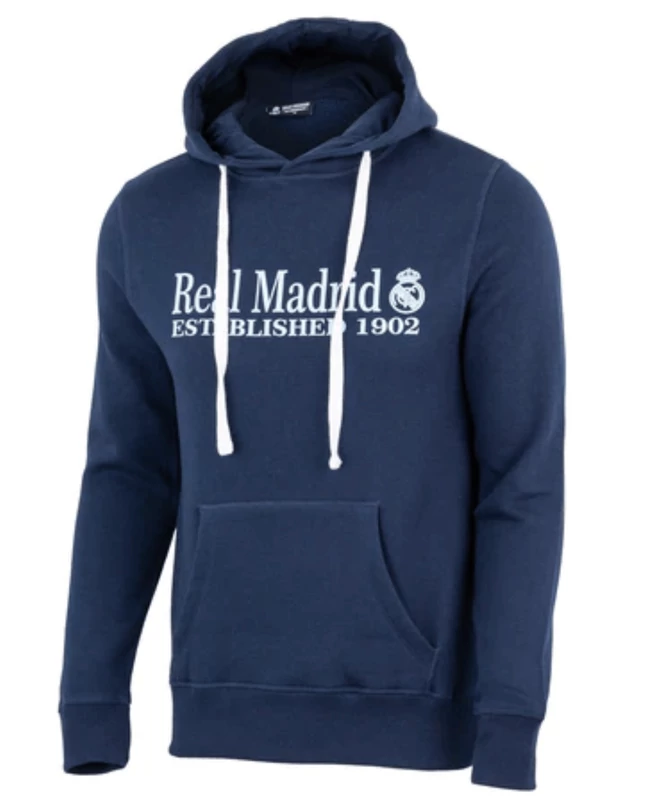Real Madrid 1902 - kék kapucnis pulóver - 2XL