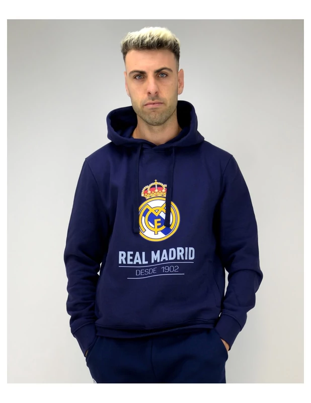 Real Madrid 1902 kapucnis, belebújós pulóver - XL