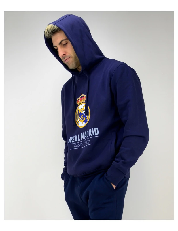 Real Madrid 1902 kapucnis, belebújós pulóver - XL