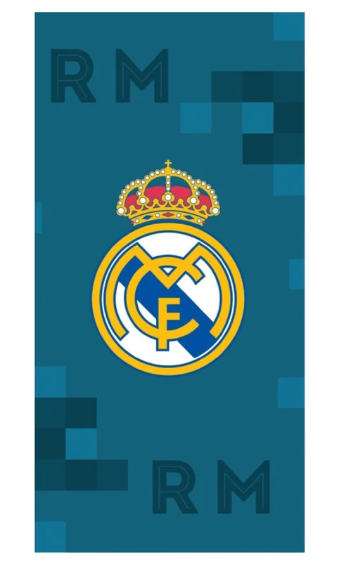 Azúrkék Real Madrid törölköző