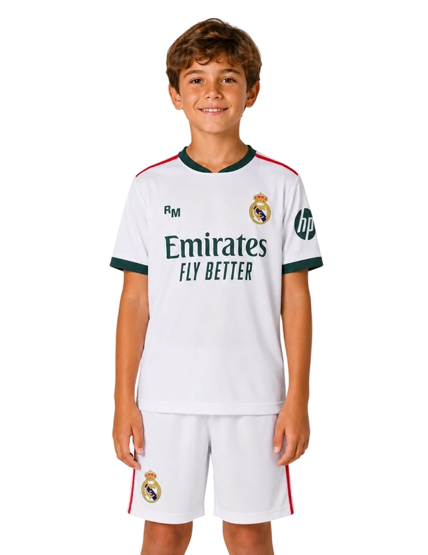 Real Madrid 2026/27-es prémium gyerek mez szerelés, replika - 6 éves
