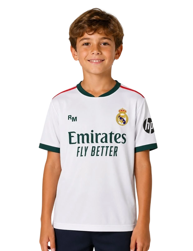Real Madrid 2026-27 prémium gyerek szurkolói hazai mez, replika - Mbappé - 10 - 10 éves