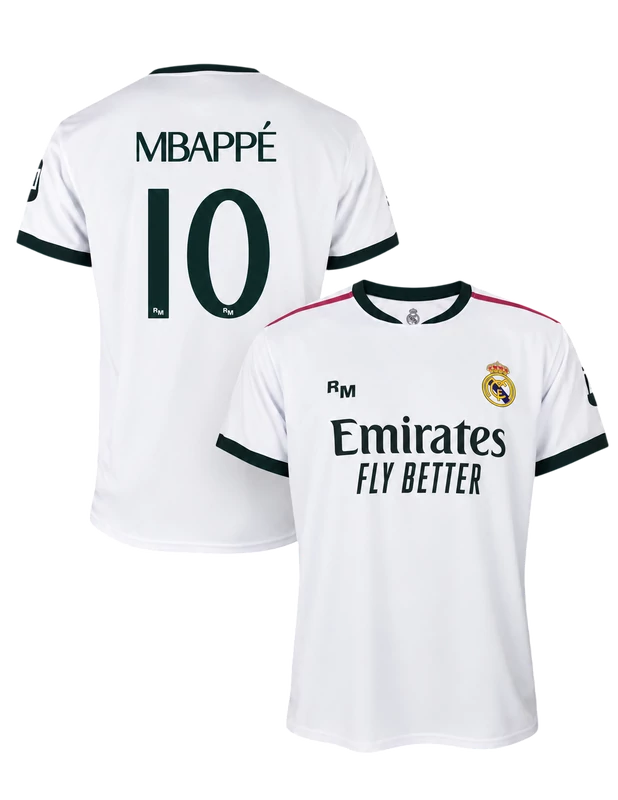 Real Madrid 2026-27 prémium gyerek szurkolói hazai mez, replika - Mbappé - 10 - 10 éves