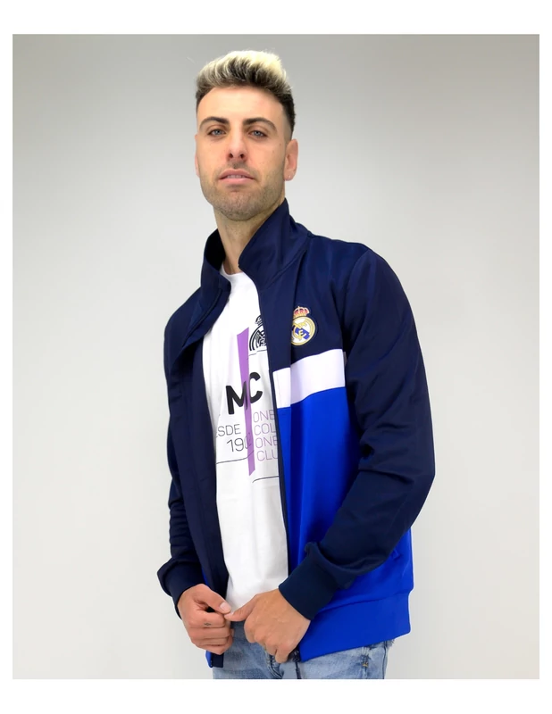 Madridista legendák sportos cipzáras pulóvere - 2XL