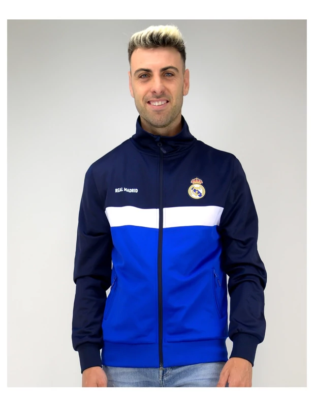 Madridista legendák sportos cipzáras pulóvere - 2XL