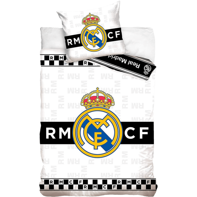 A Real Madrid fekete-fehér ágynemű szettje