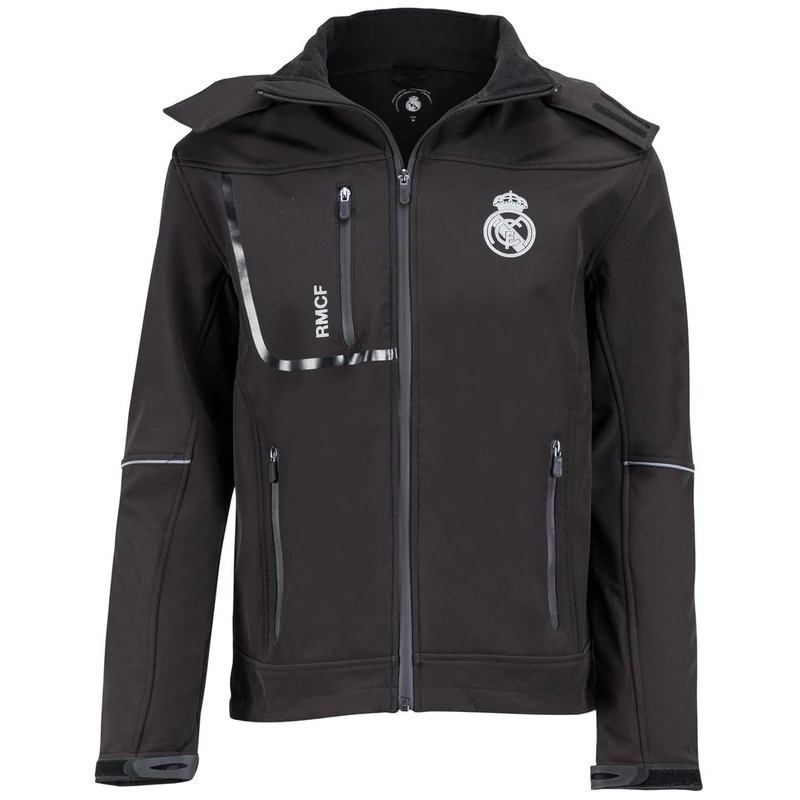 A Real Madrid fekete softshell kabátja - L