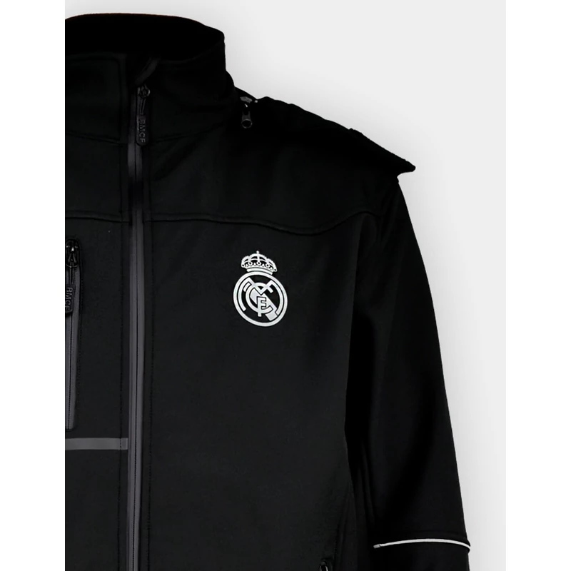 A Real Madrid fekete softshell kabátja - L