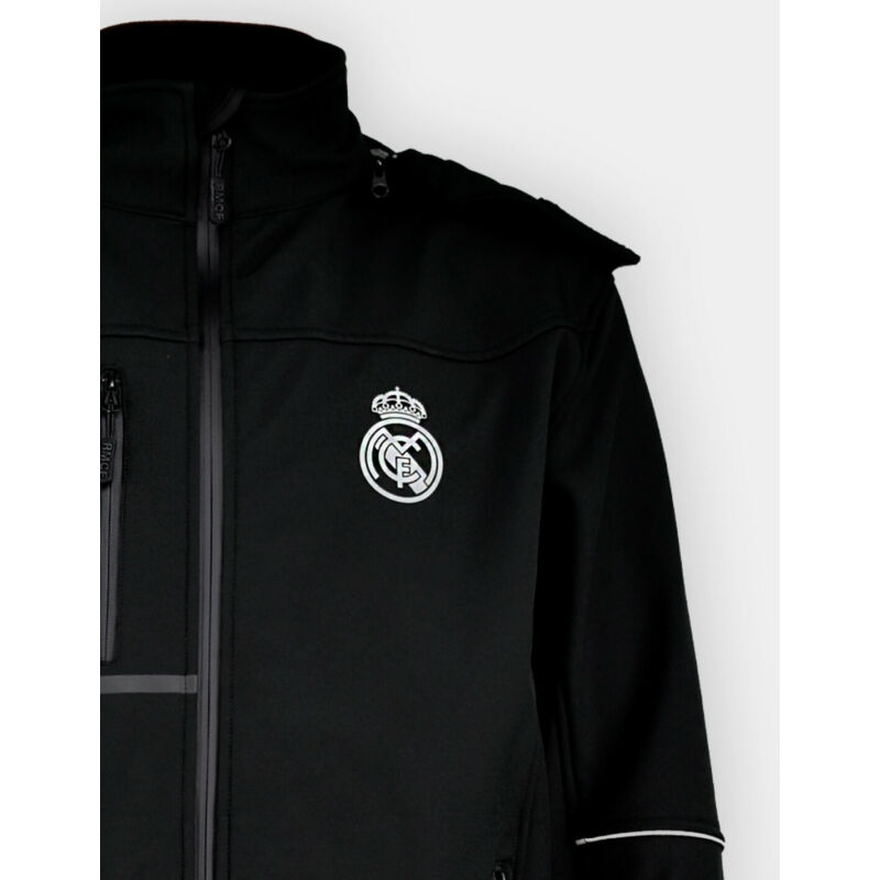 A Real Madrid fekete softshell kabátja - XL