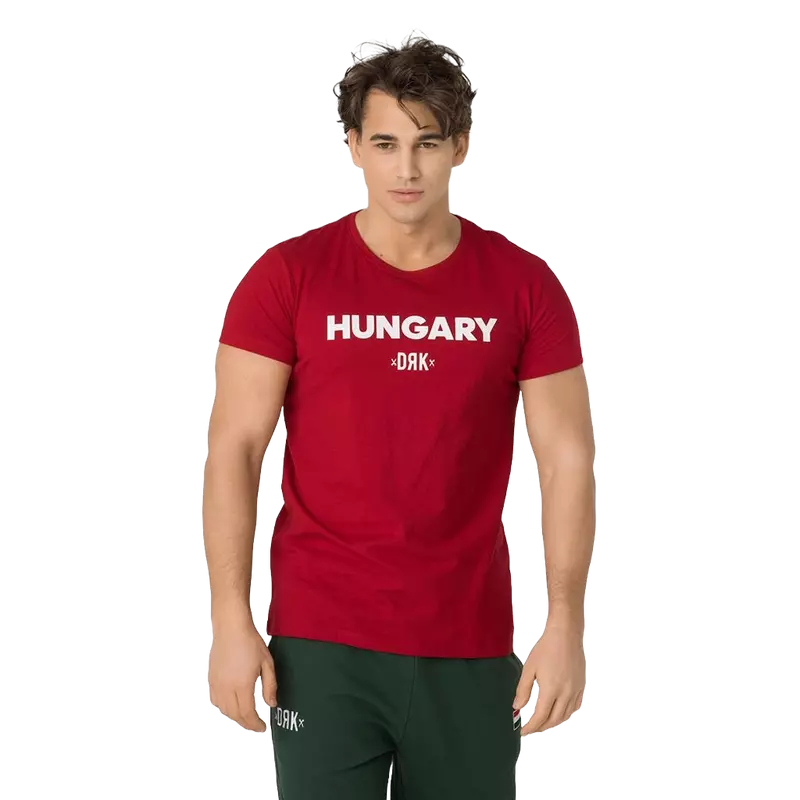 Magyarország hivatalos válogatott póló - piros - L