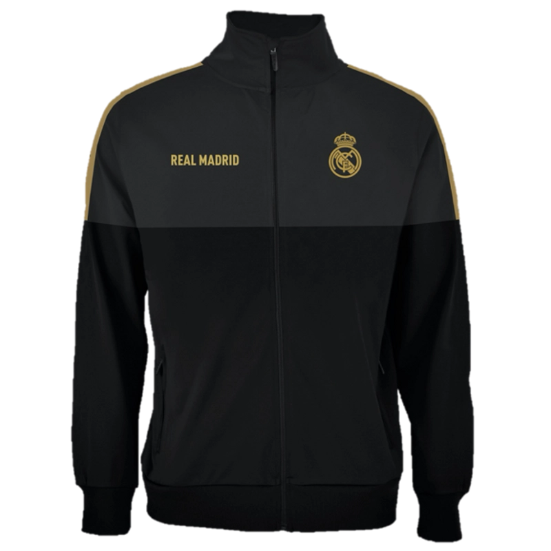 Prémium fekete-arany Real Madrid kardigán - XL
